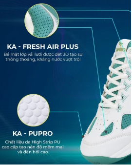 Giới thiệu công nghệ giày cầu lông Kamito KA-PUPRO