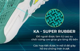 Giới thiệu công nghệ giày cầu lông Kamito KA-SUPER RUBBER