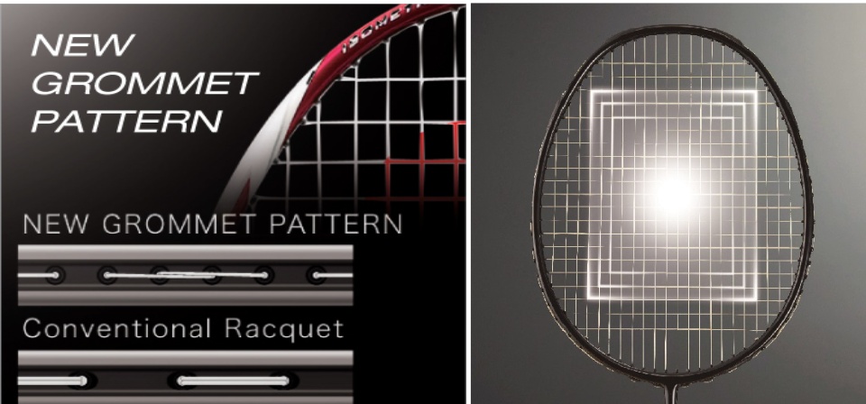Công nghệ vợt cầu lông Yonex NEW GROMMET PATTERN 
