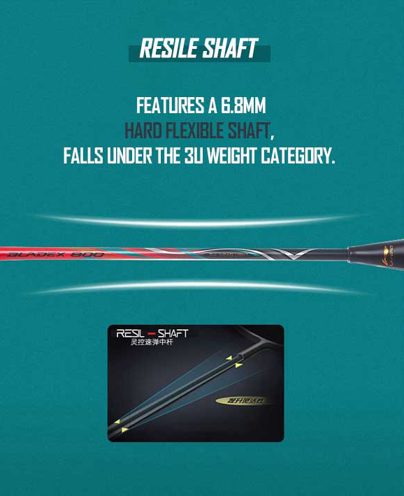 công nghệ RESILE SHAFT của vợt cầu lông Lining