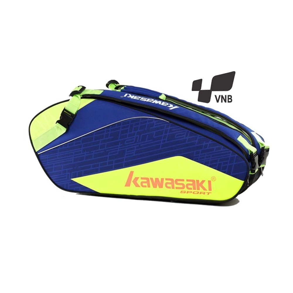 Túi vợt cầu lông Kawasaki 8673 - Xanh