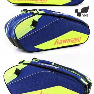 Túi vợt cầu lông Kawasaki 8673 - Xanh