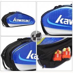 Túi vợt cầu lông Kawasaki 8630 - Xanh