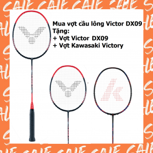 Combo mua vợt cầu lông Victor Drivex 09 tặng vợt Victor Drivex 09   vợt Kawasaki Victory