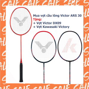 Combo mua vợt cầu lông Victor ARS 30 tặng vợt Victor DX09   vợt Kawasaki Victory