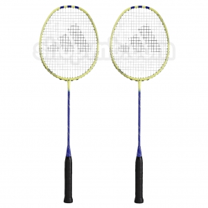 Cặp vợt cầu lông Adidas E Aktiv 1 Sonic Aqua - Xanh dương Vàng chính hãng