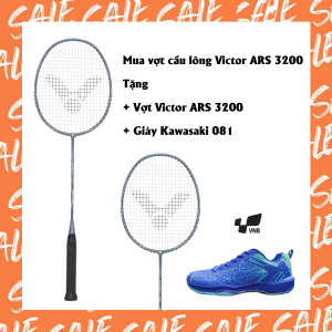 Combo mua vợt cầu lông Victor ARS 3200 tặng vợt Victor ARS 3200 + giày Kawasaki 081