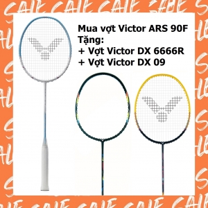 Combo mua vợt cầu lông Victor ARS 90F tặng vợt Victor DX 6666R + vợt Victor DX 09