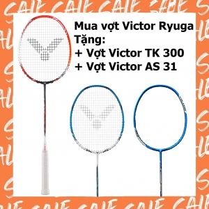 Combo mua vợt cầu lông Victor Ryuga tặng vợt Victor TK 300 + vợt Victor AS31