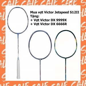 Mua vợt cầu lông Victor JS12II tặng vợt Victor Drive X 9999 + DX-6666R