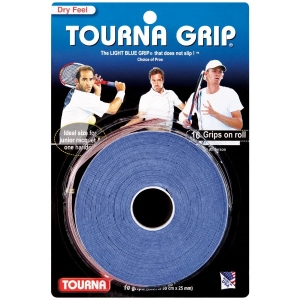 Quấn Cán Vợt Tennis Tourna Grip 10 Pack TG-10 Xanh Blue Dry Feel (10 cuốn/vỉ)