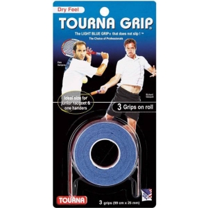 Quấn Cán Vợt Tennis Tourna Original 3-Pack TG-1-B Xanh Blue Dry Feel (3 cuốn/vỉ)