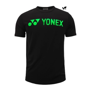 Áo cầu lông Yonex RM 1007 đen chữ xanh chuối chính hãng