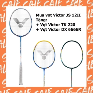 Combo mua vợt cầu lông Victor JS12II tặng vợt Victor TK220  DX 6666
