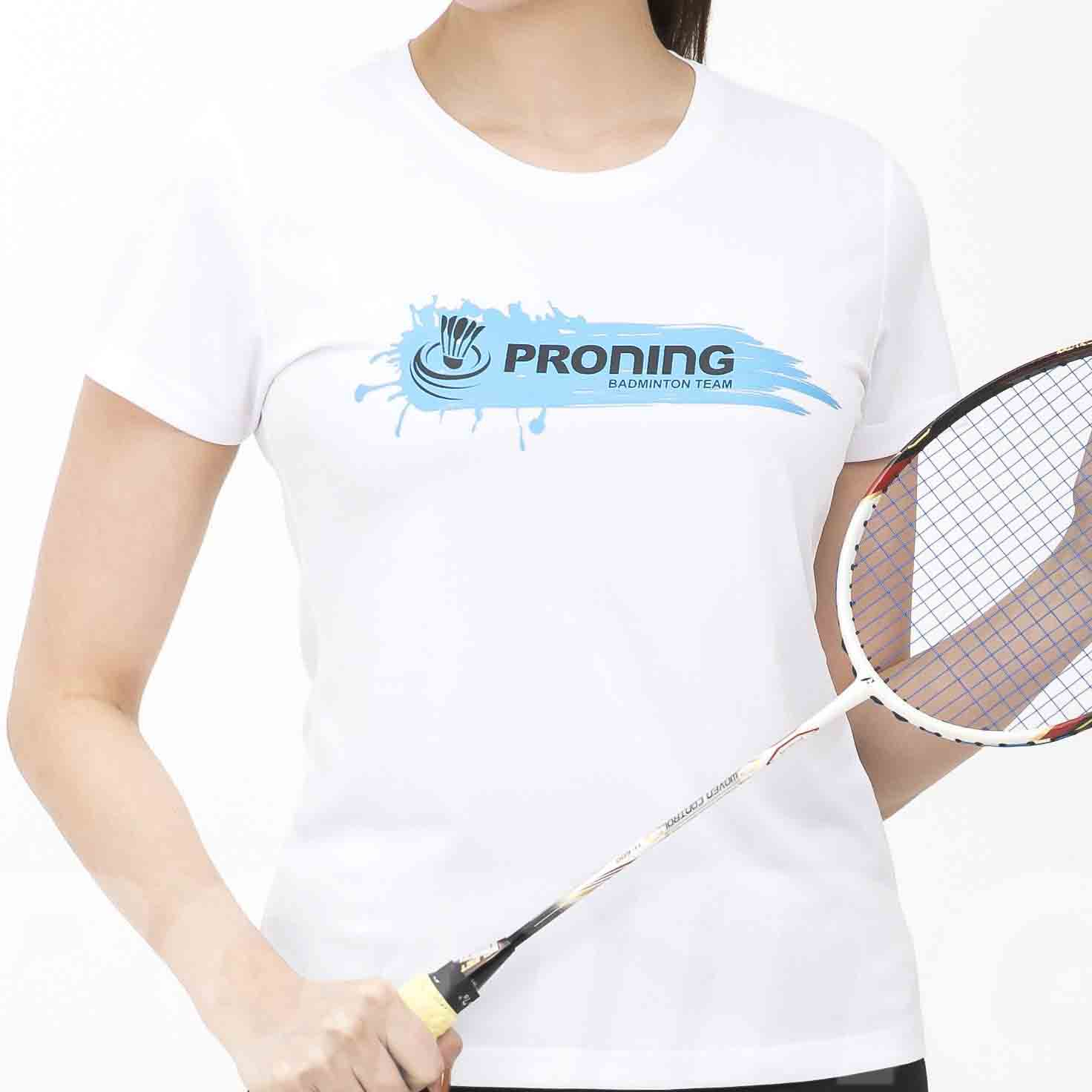 Áo cầu lông Donex Pro AC-3601 nữ trắng phối xanh bích chính hãng