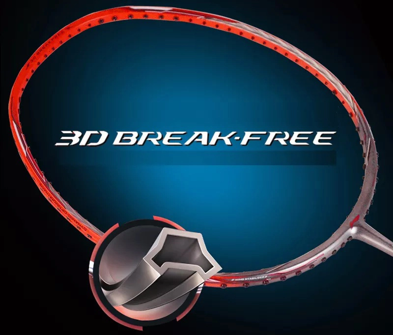 Công nghệ 3D BREAK-FREE TECHNOLOGY của vợt cầu lông Lining 
