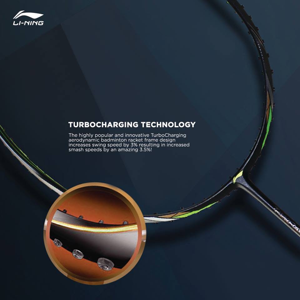 Giới thiệu công nghệ vợt cầu lông Lining TURBO CHARGING TECHNOLOGY