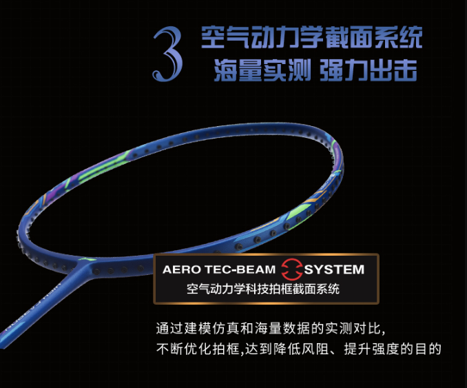 AEROTEC BEAM SYSTEM - Vợt cầu lông Lining HC1200 chính hãng