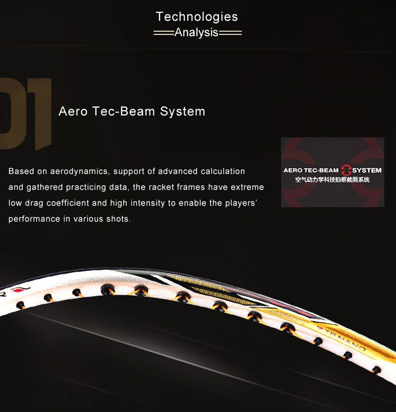 AEROTEC BEAM SYSTEM - Vợt cầu lông Lining A900 chính hãng