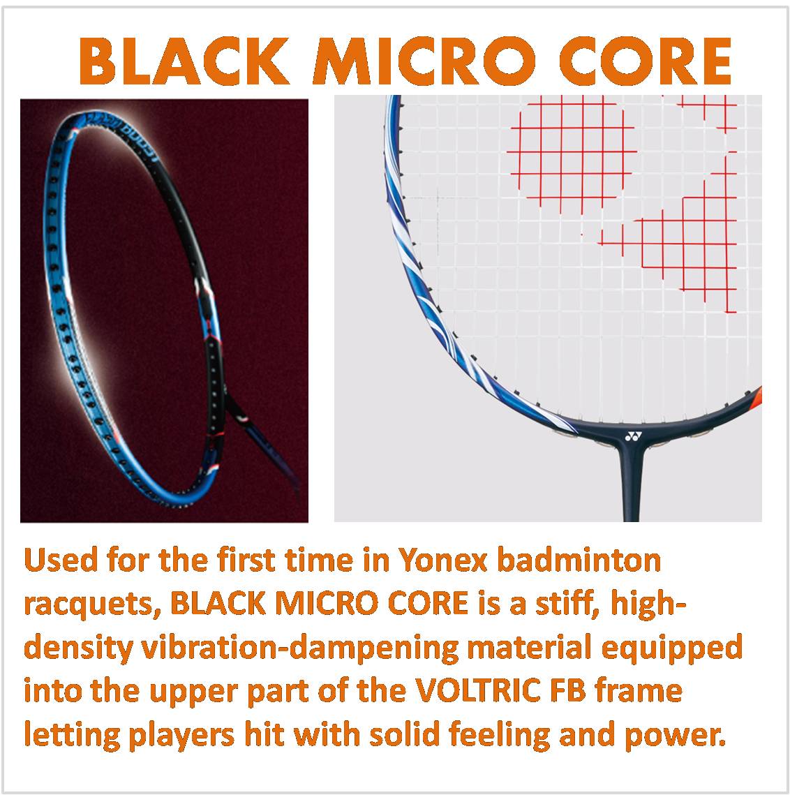 Giới thiệu công nghệ vợt cầu lông Yonex BLACK MICRO CORE