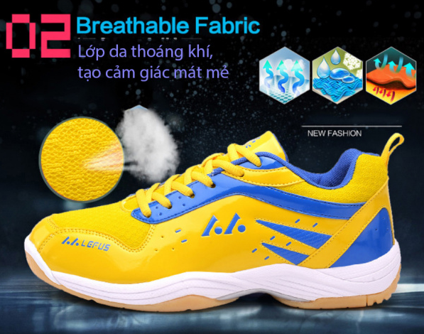 Giới thiệu công nghệ giày cầu lông Lefus BREATHABLE FARBIC