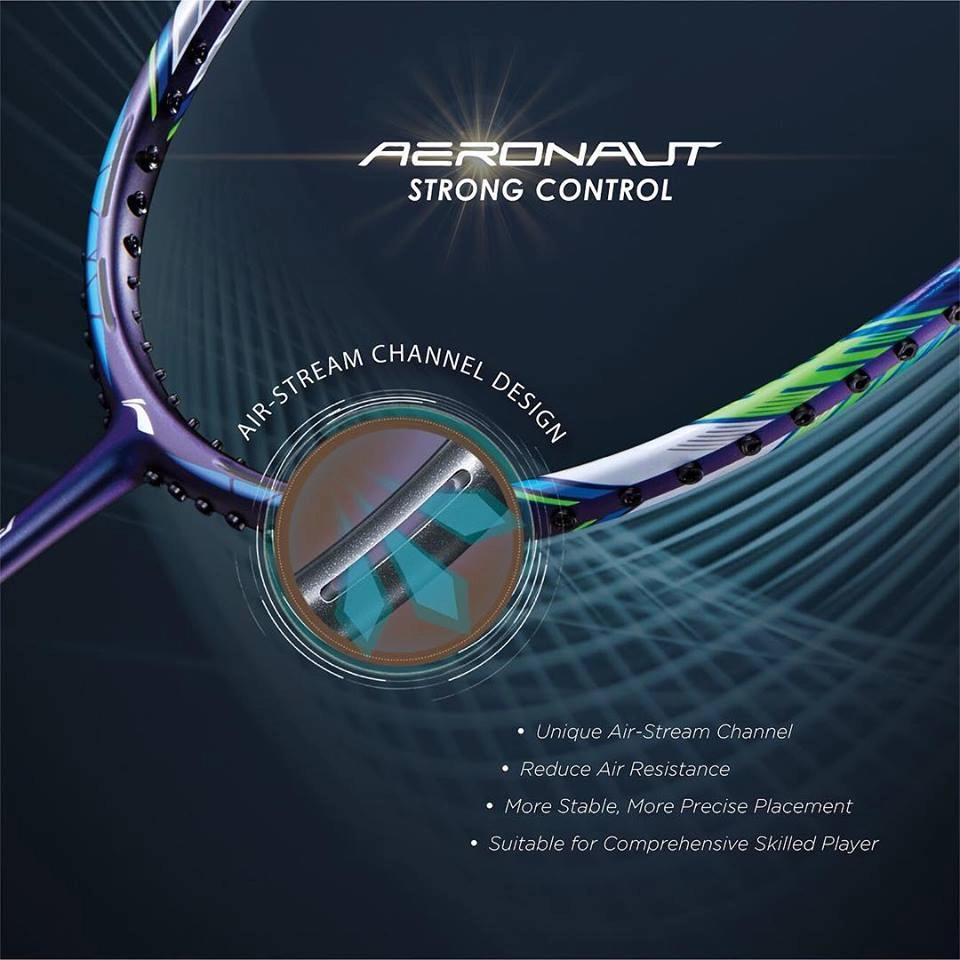 Công nghệ AERONAUT TECHNOLOGY PLATFORM của vợt cầu lông Lining