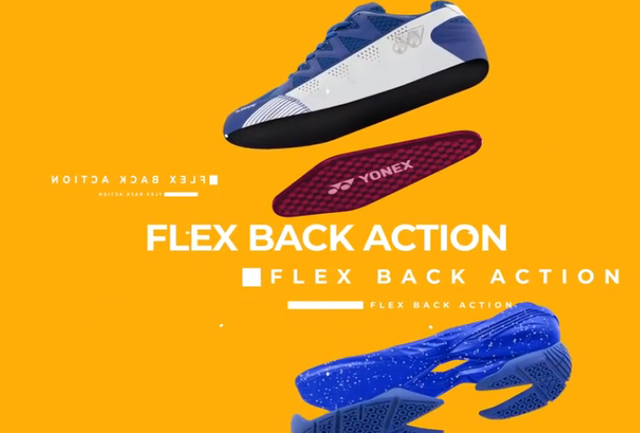 Giới thiệu công nghệ giày cầu lông Yonex FLEX BACK ACTION