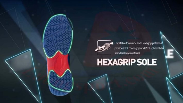 Giới thiệu công nghệ giày cầu lông Yonex HEXAGRIP SOLE