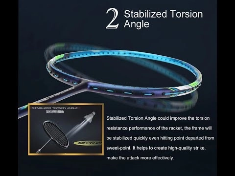 STABILIZED TORSSION ANGLE - Vợt cầu lông Lining Aeronaut 7000 chính hãng