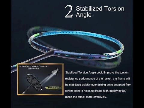 STABILIZED TORSSION ANGLE - Vợt cầu lông Lining Turbo Charging 70B - Nội địa- Bảo hành 6 tháng