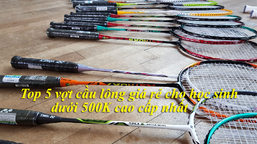 Top 5 vợt cầu lông giá rẻ cho học sinh dưới 500K cao cấp nhất