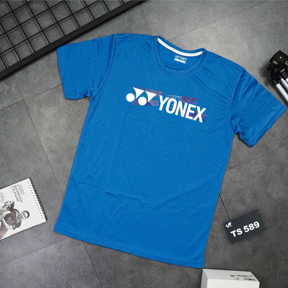 Áo cầu lông Yonex nam xanh - mã 589