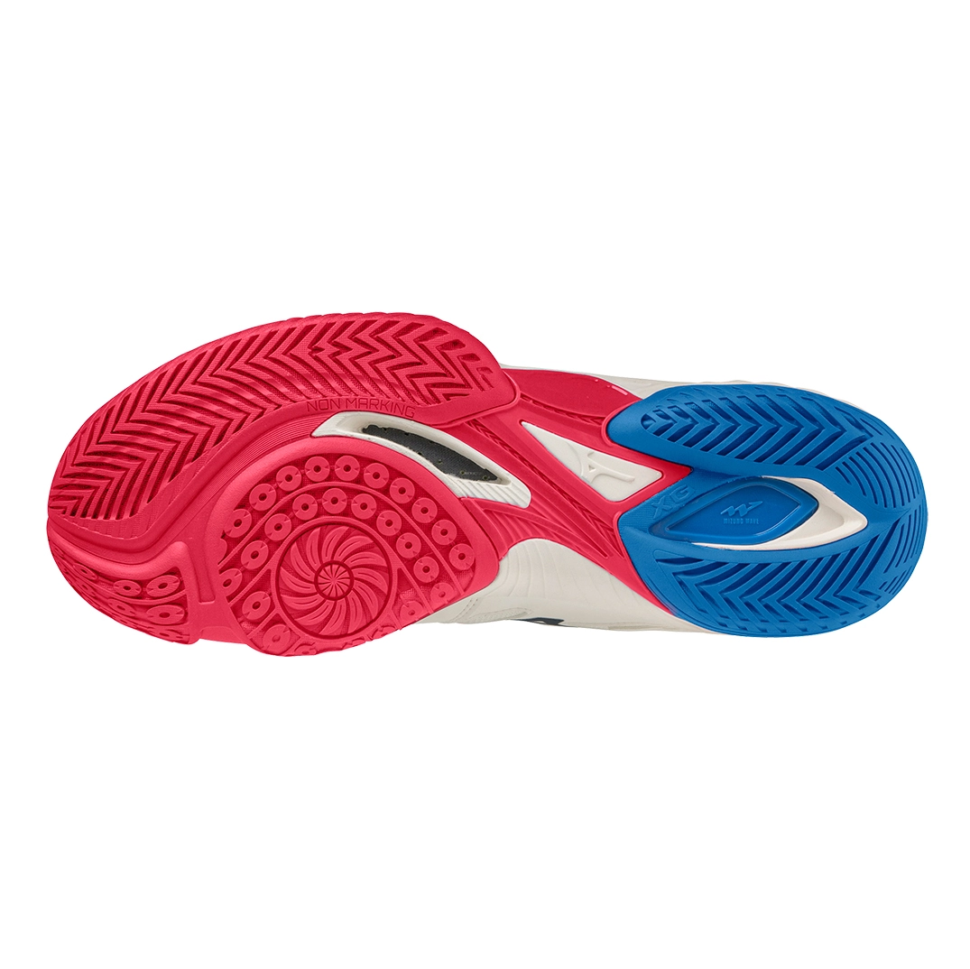 Giày cầu lông Mizuno Wave Claw EL 2 - Trắng Xanh Hồng chính hãng