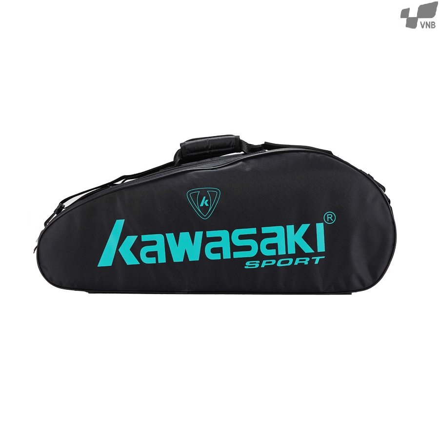 Túi vợt cầu lông Kawasaki 8308 đen xanh chính hãng